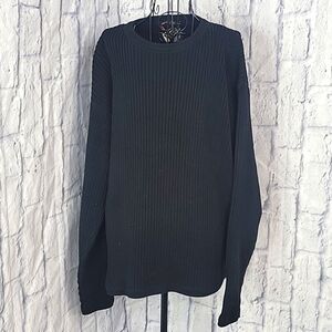 EDDIE‎ BAUER Legend Black Cotton Sweater XL